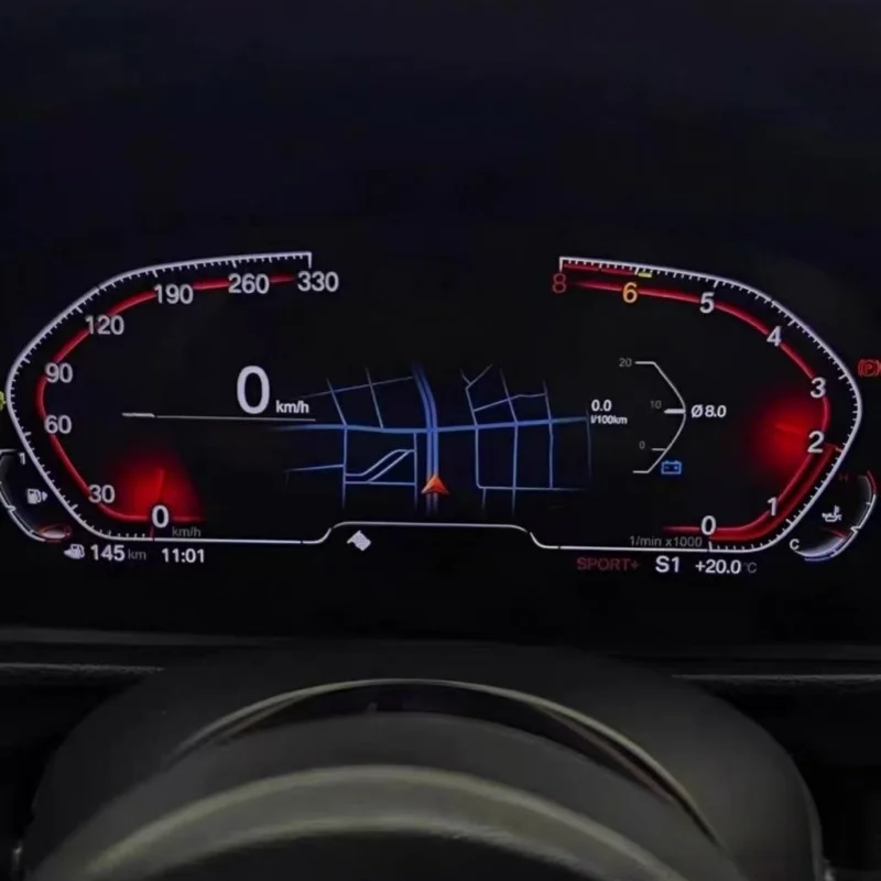 LINUX 12.3 Inch LCD Speedometer Dashboard Cluster for BMW 3 Series 4 Series F36 F35 F34 F33 F32 F31 F30 Auto Meter