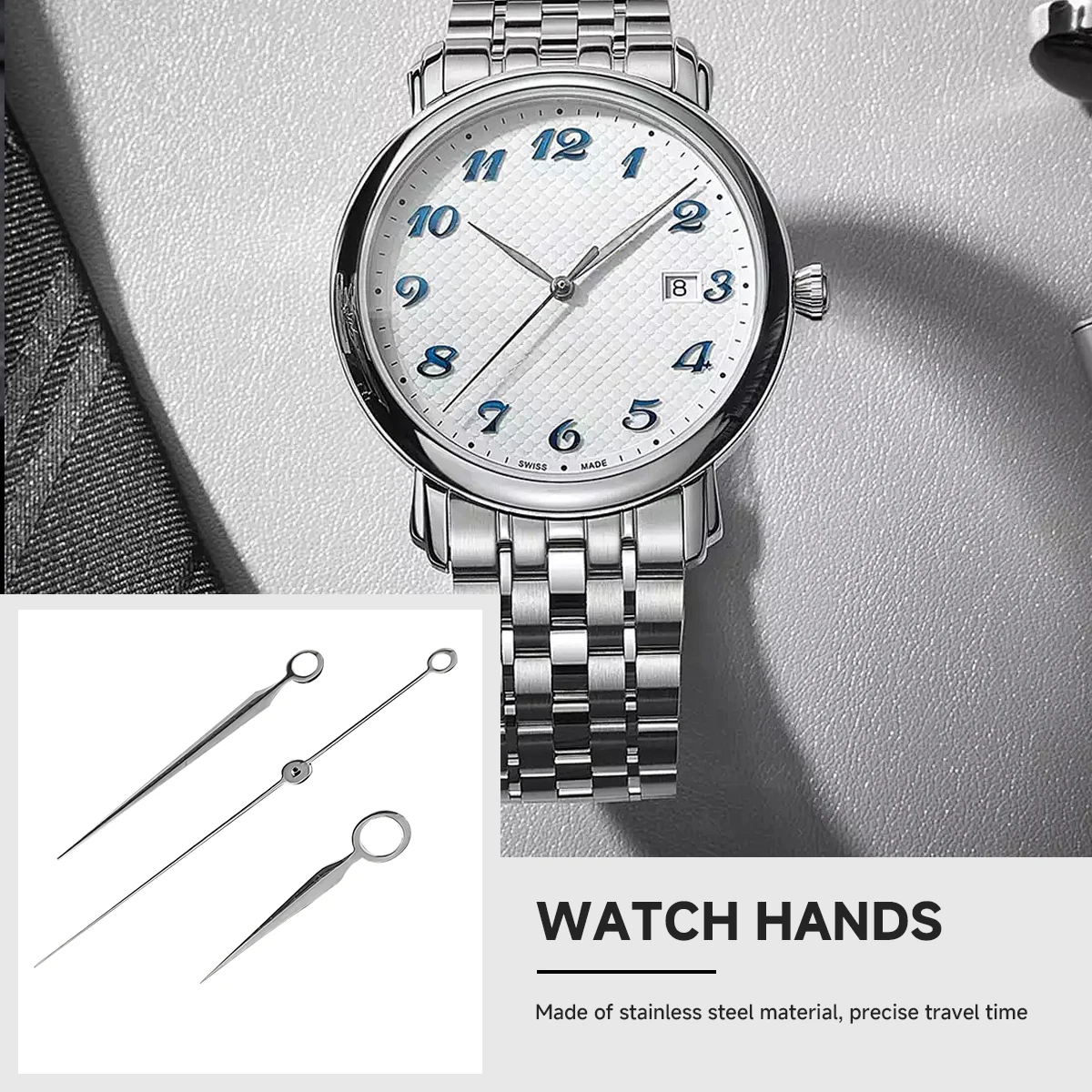 NH35 Zeiger Raute Zeiger Gold Silber Rose Farbe Keine Leuchtende Uhr Nadel Geeignet Für NH35 NH36 4R 7S Bewegung ﻿