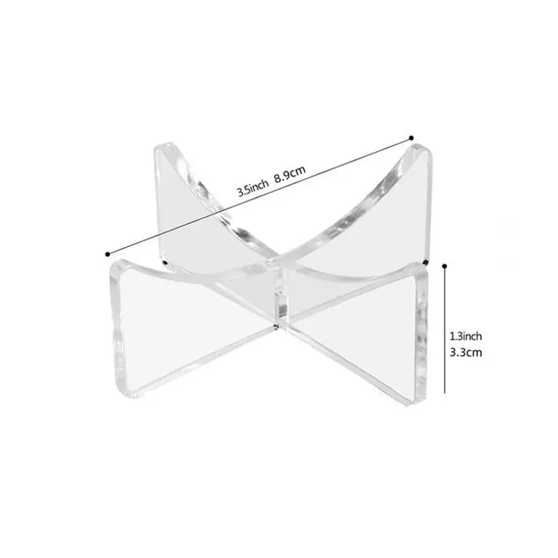 Suporte de bola de acrílico transparente, rack de exibição de bola esportiva, suporte de bola de boliche, suporte de bola de futebol, design antiderrapante