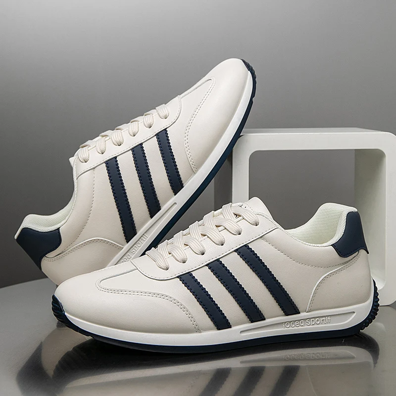 

2025Summer Fashion Comfortable Classic New High-Quality Leather Agan Shoes Men's Sneakers Three Colors39-44