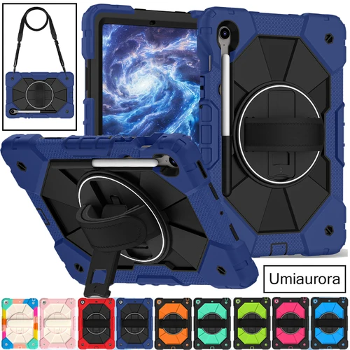 Para Samsung Tab S10 FE 10,9 SM-X520 X510 S7 S8 S9 Plus 12,4 pulgadas SM-X610 X820 soporte Correa Funda para tableta a prueba de golpes Funda resistente