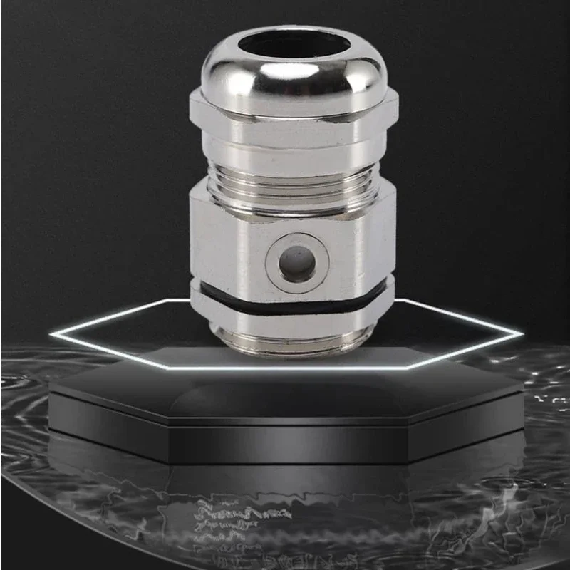 Copper Nickel-Plated Breathing Pressure Reducing Valve Gland Waterproof Connector Cable Breathable Fixed Lock for Enhanced Airfl 5