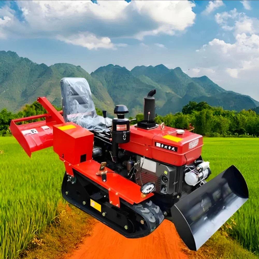25Hp 35Hp Rotary Track Multifunctional Tiller with Complete Accessories for Agricultural Tractors