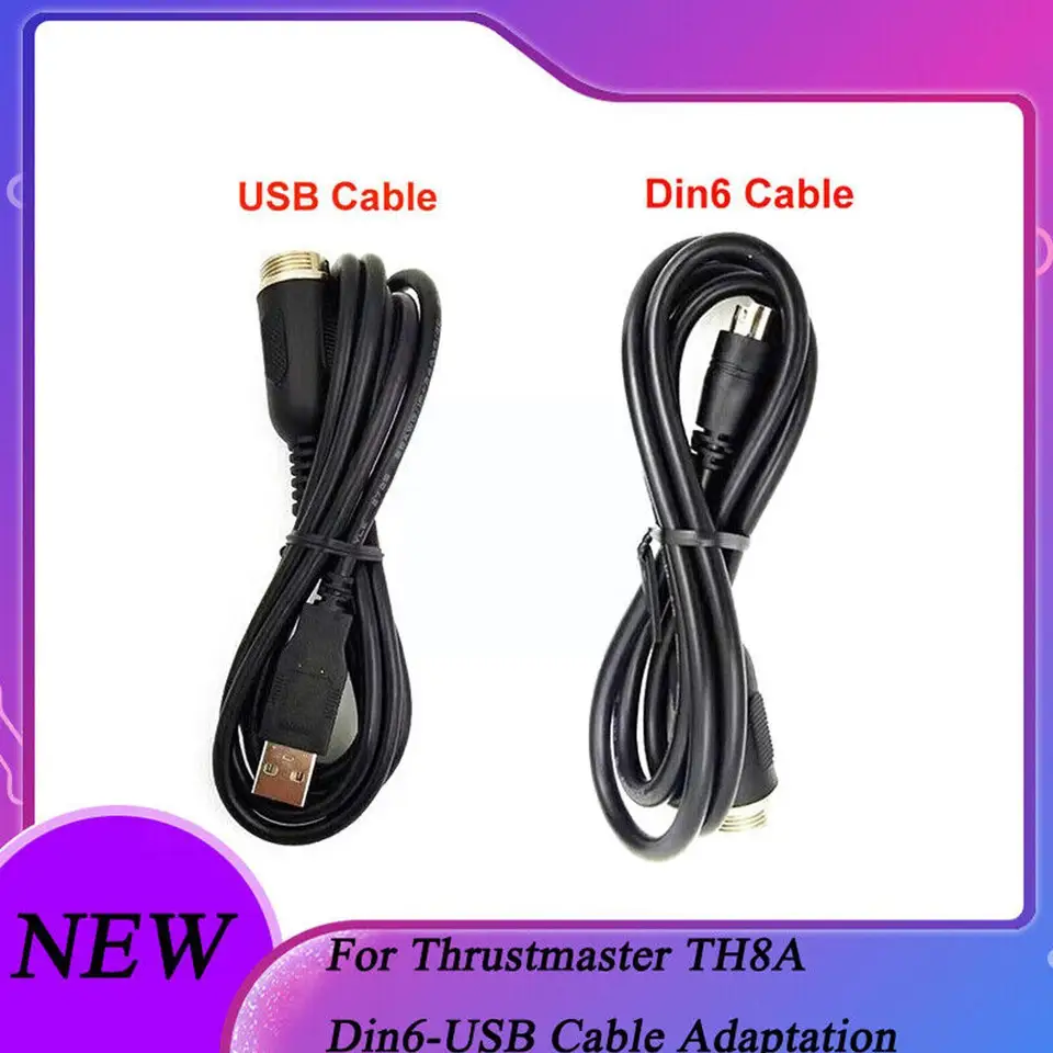 USB Cable For Thrustmaster TH8A Din USB And TSSH Connection Din