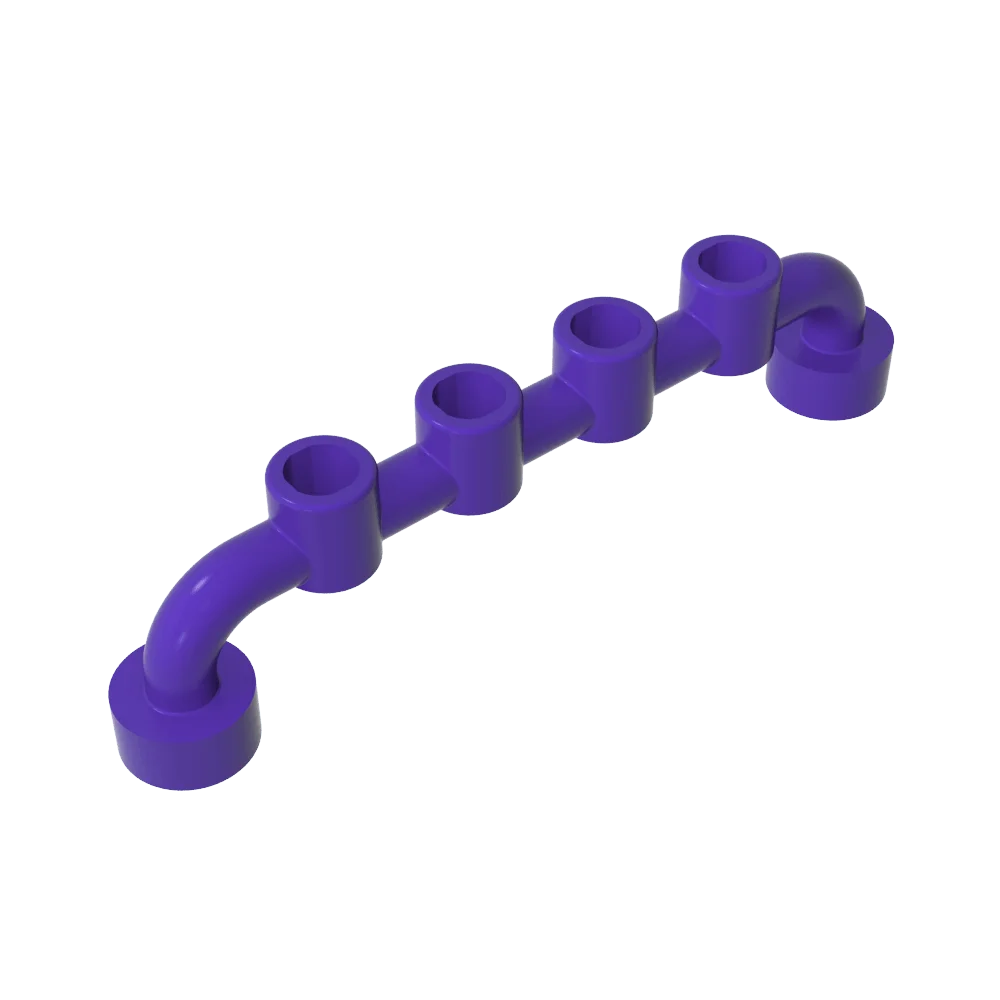 Gobricks GDS-729 Bar 1 x 6 [أزرار مغلقة] متوافقة مع مكعبات البناء التعليمية الفنية للأطفال من ليغو 6140