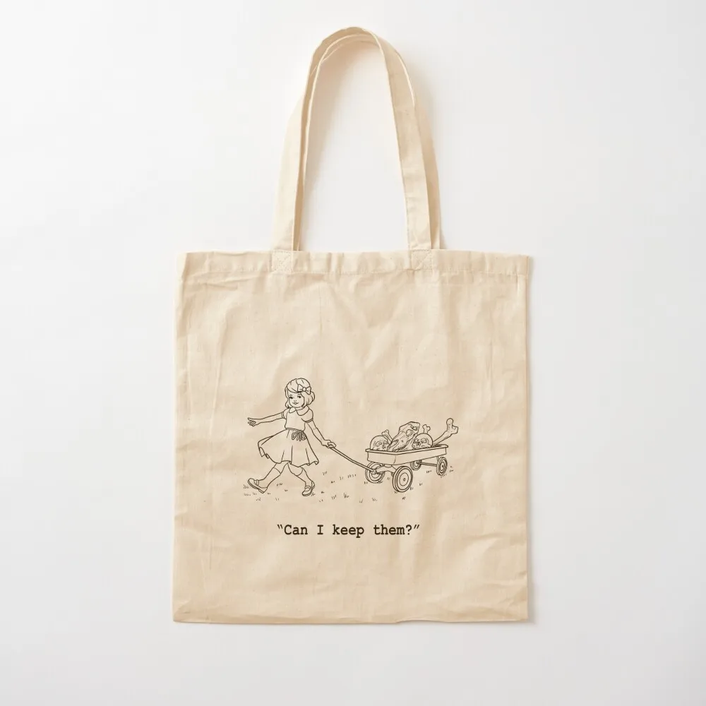 

Can I Keep Them - The Unusual Child - Original Designs By Erica Zubris BLACK Tote Bag university shopper bag Canvas Tote Bag