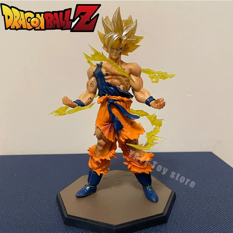 Hot Dragon Ball  Son Goku Super Saiyan Anime Figure 16cm Goku DBZ Action Figure Model Gifts Collectible Figurines for Kids