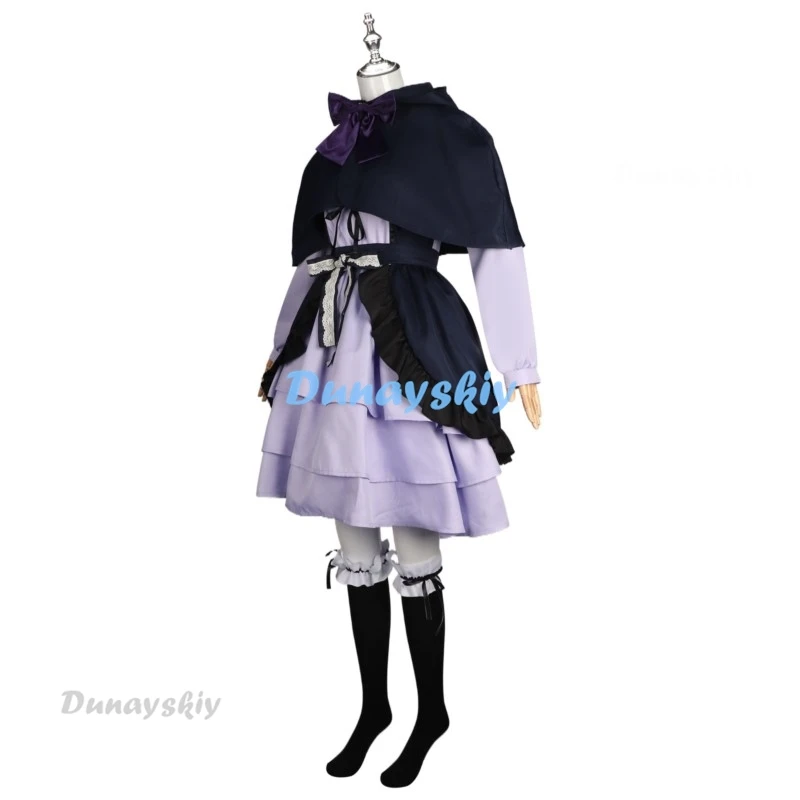 Costume de Cosplay Lolita Maid, Anime Love Chunibyo, Autre Deluvoltage Tokyo anashi Rikka, Robe Violette avec Nministériels d Everak, Uniforme d'Halloween pour Fille