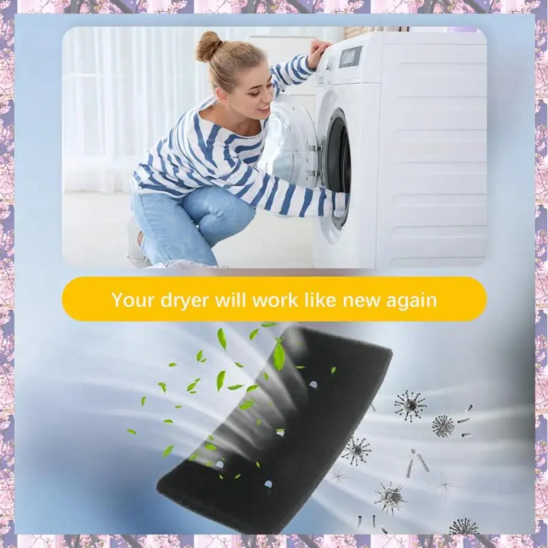 20PCS Dryer Filter For Bauknecht Privileg Whirlpool HX 481010716911 Dryer Resuable Condensing Dryers Sponge Filter