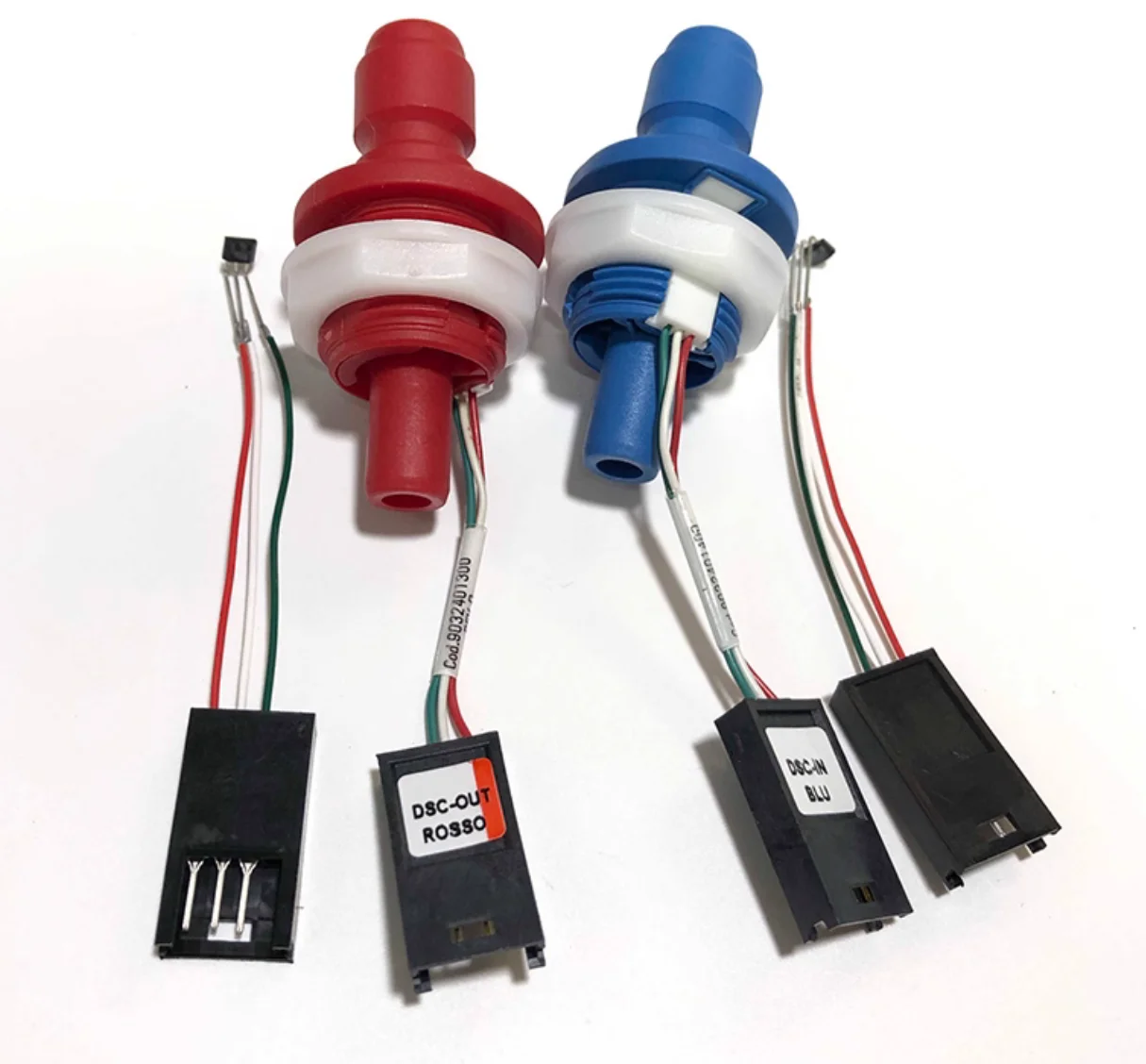 

Gambro AK96, AK98 bypass connector sensor, Artis venous connector sensor, red and blue connectors