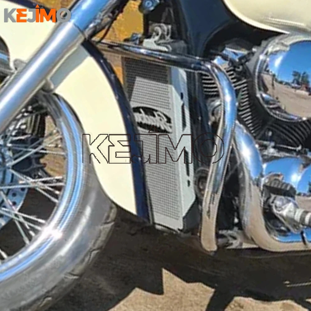 

FOR HONDA SHADOW ACE VT400 VT750 C2 1997-2003 Spirit VT750DC 2001 - 2008 2007 Motorcycle Radiator Grille Guard Cover Protector