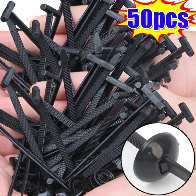 5-200PCS Car Engine Guard Panel Fastener Wire Organizer Cable Fixed Straps Nylon Cable Tie Buckle  Self-Locking Zip Tie Holder