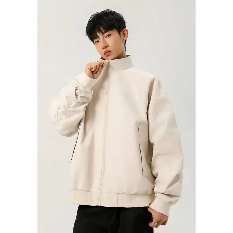 

Man Sweatshirt 2026 Spring Stand Collar Bomber Jacket For Men Windbreaker Cool Flight Jacket Baseball Style Outerwear