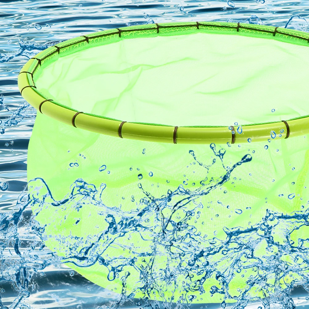 

Fishing Net Lightweight Plastic Fishnets Detachable Pouch Adjustable Nets For Collecting Fishes Skimming Water Removing Debris