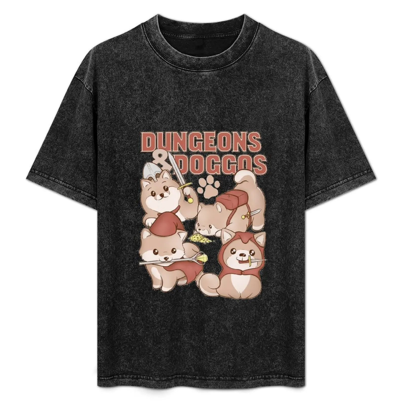 

Dungeons & Doggos T-Shirt hippie clothes funny shirt cotton mens graphic t-shirts funny