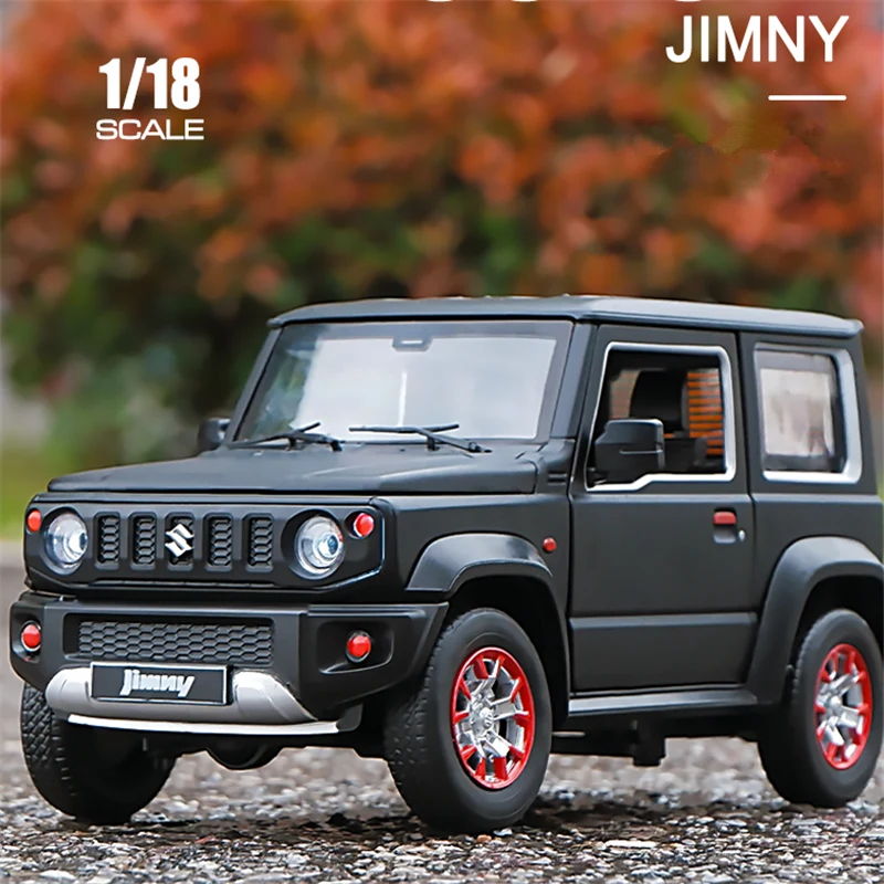 1:18 SUZUKI Jimny Alloy Car Model Diecast Metal Toy Off-Road Vehicles Car Model Sound and Light Simulation Collection Kids Gifts