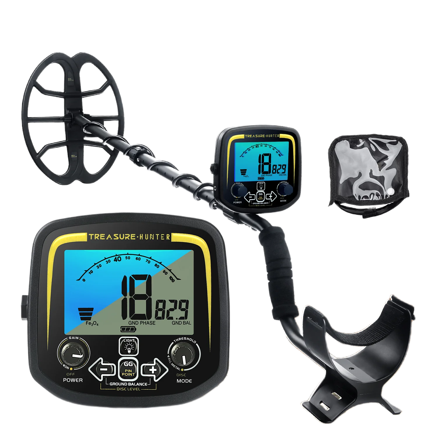 Treasure Hunter GX850 11 inch Spoel Metaaldetector 850 Professionele Ondergrondse Waterdichte Goud Detector Pinpointer Hoge Gevoelige