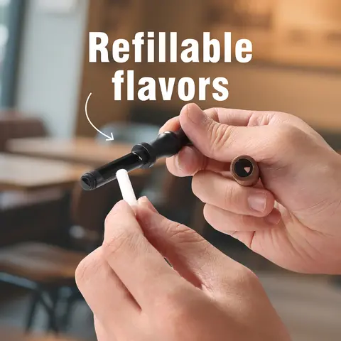 Quit Smoking Stop Smoking Inhaler Mouthpiece Aromatherapy Stick Wood with Flavor Core Nicotine-Free Smokeless Custom Name Logo