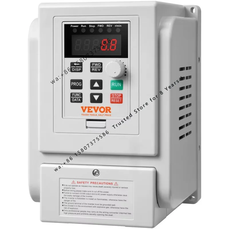 SucceBuy VFD 5HP4KW Singel Phase 220V-240V Input to 3 Phase 220V-240V Output Variable Frequency Drive for AC Motor Speed Control
