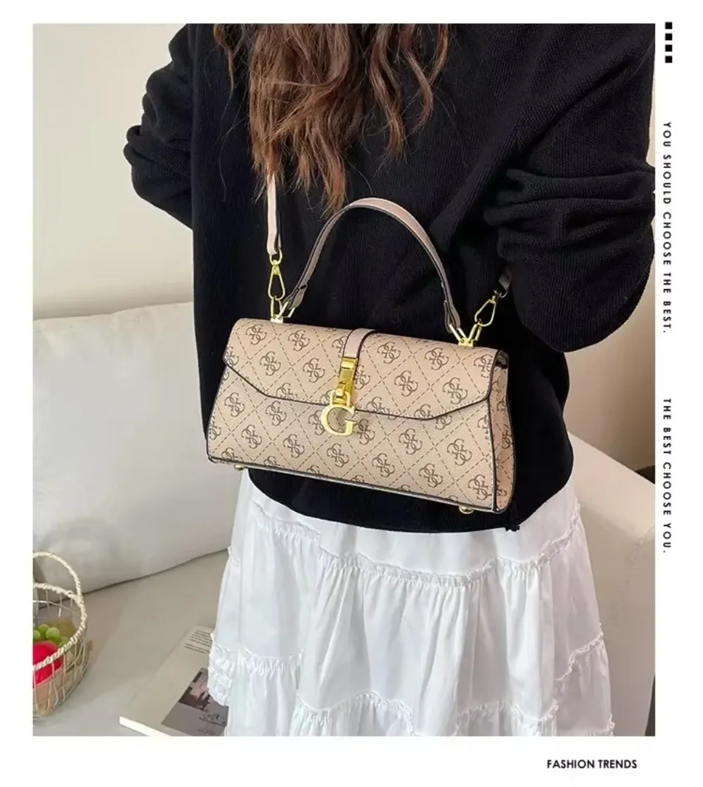 Bolso de mano de alta gama, de estilo casual y diseño europeo y americano, bolso bandolera original para mujer, bolso de hombro elegante y atemporal.