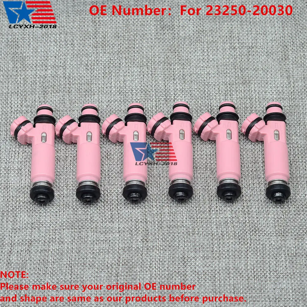 

6Pcs Fuel Injectors For Toyota Sienna Solara Lexus RX400h RX330 3.3L 23250-20030