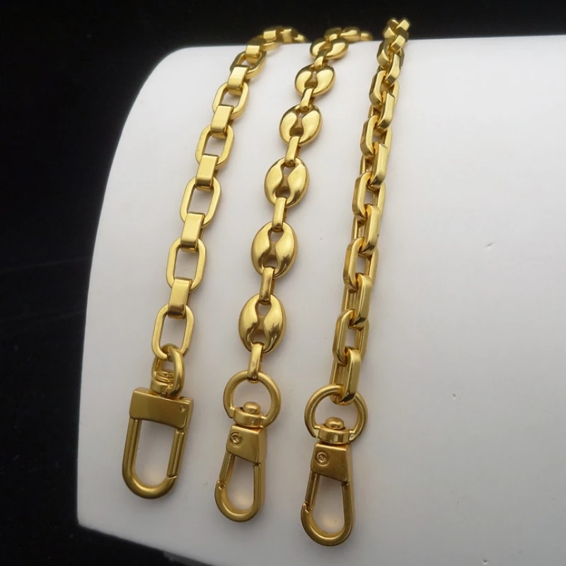 Gold Interchangeable Bag Chain Shoulder Strap Purse Chain Accessories Purse Straps Shoulder Cross Body Replacement Buckles