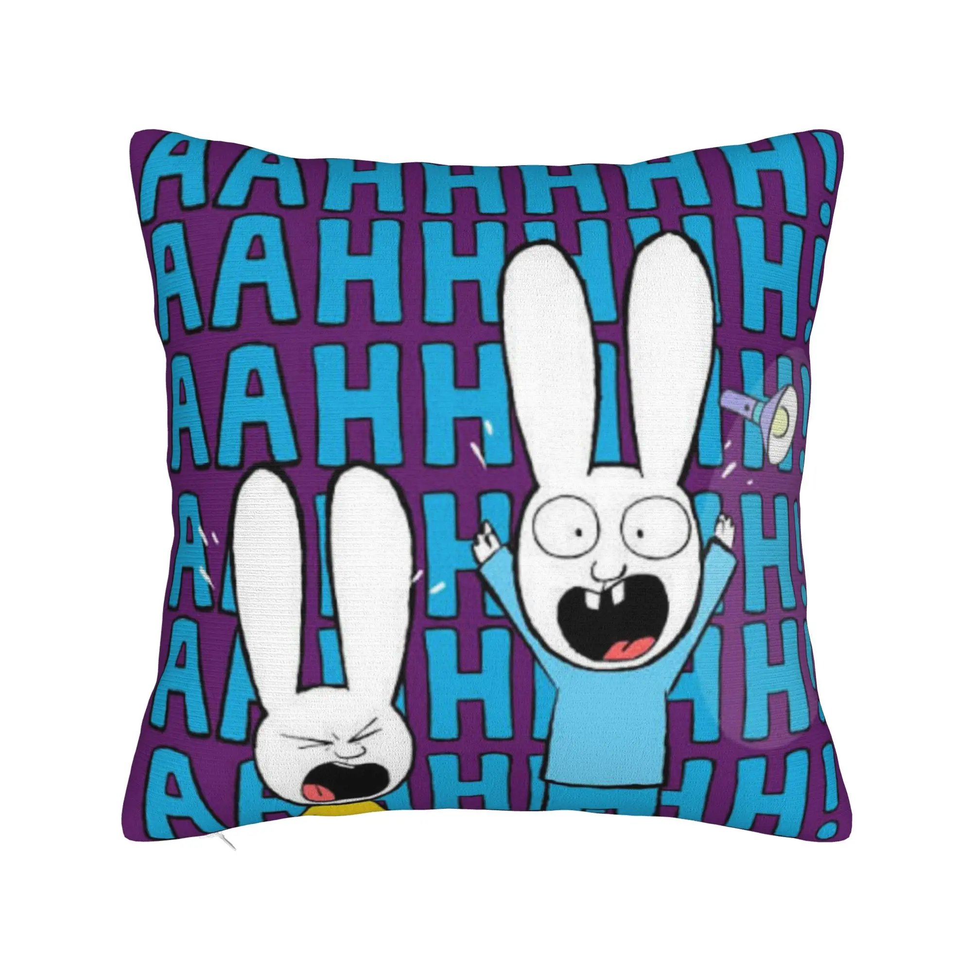 Simon Super Rabbit Printing Pillowcases Cushion Cover  Throw Pillow Cover New Style Car Decor Zipper Multiple Sizes