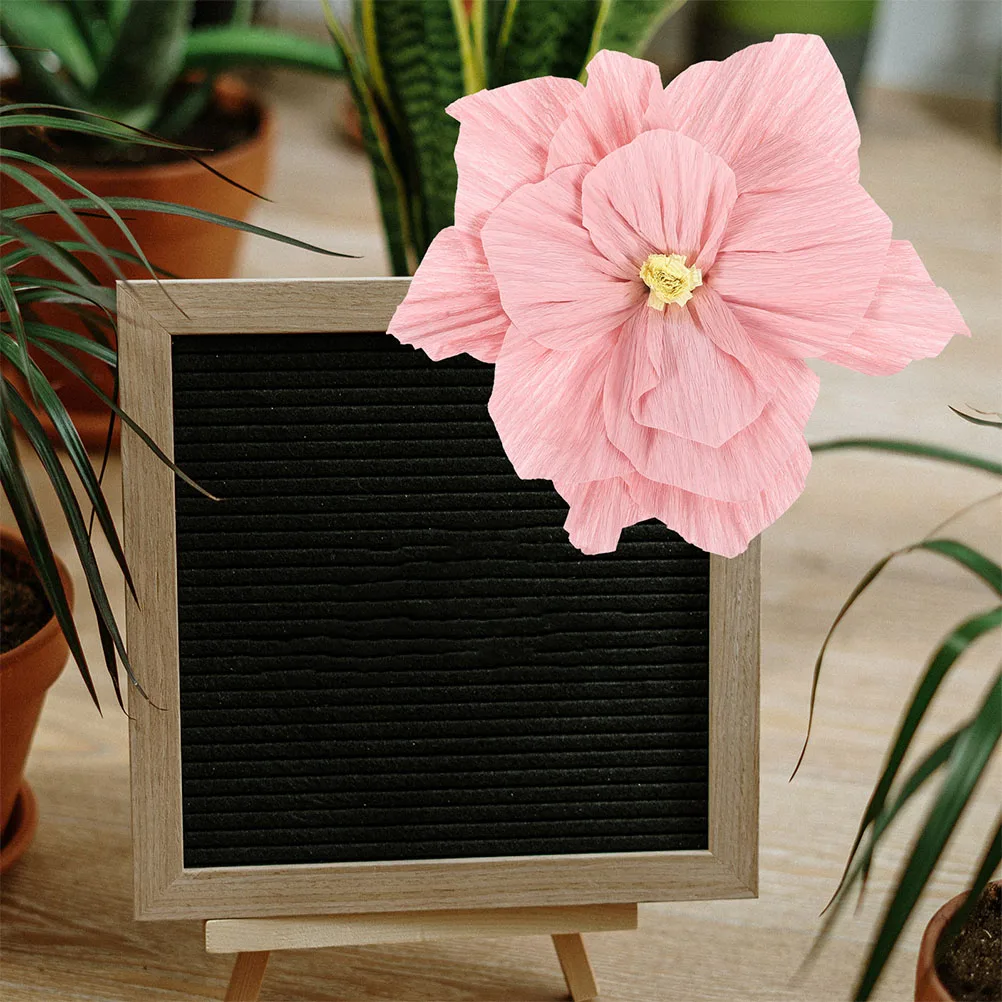 

10Pcs Crepe Paper Flower Bouquet 25Cm Elegant Tissue Paper Flowers Wedding Party Wall Decor Boho Floral Arrangements