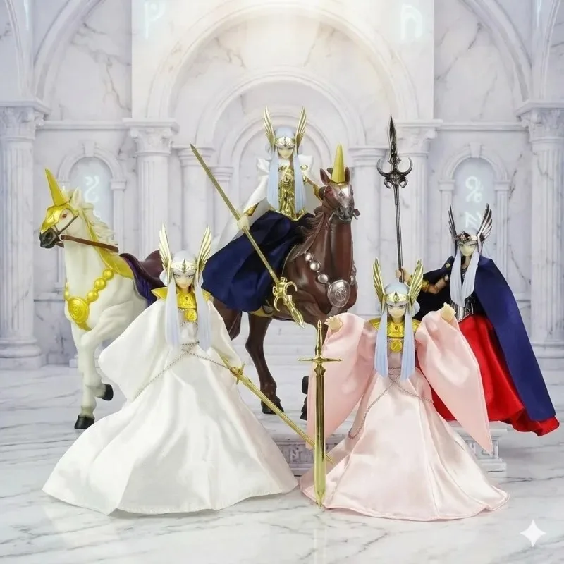 （9-hour dispatch）Saint Seiya Jmodel Myth Cloth Asgard Polaris Hilda Double Body White Horse Action Figure Toy Collection Gift