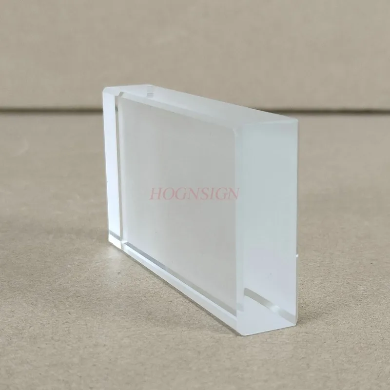 Rectangular Refraction Block, Optically Worked Glass - Slightly Beveled Edges - Excellent for Physics Experiments & Photography