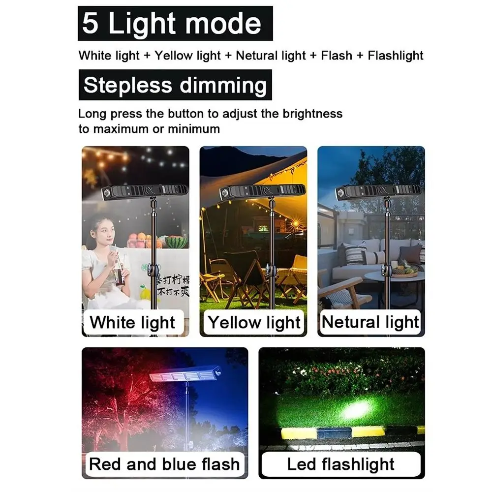 High Brightness Portable LED Light Bar IP66 Waterproof 3 Color Modes Magnetic LED Lamp USB Rechargeable Emergency Lights