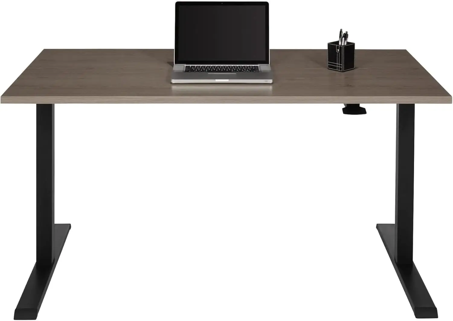 ® Magellan 60""W Pneumatic Height-Adjustable Standing Desk, Gray