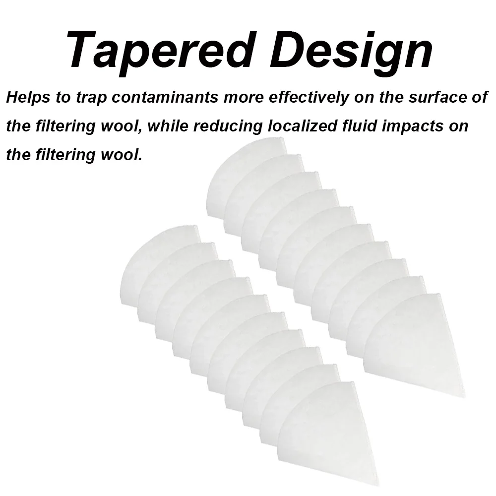 20pc Conical Exhaust Valve Filter Ventilation System Alternative Cone Filter Set for DN25 Cone Filter Floss Mat Home Accessories