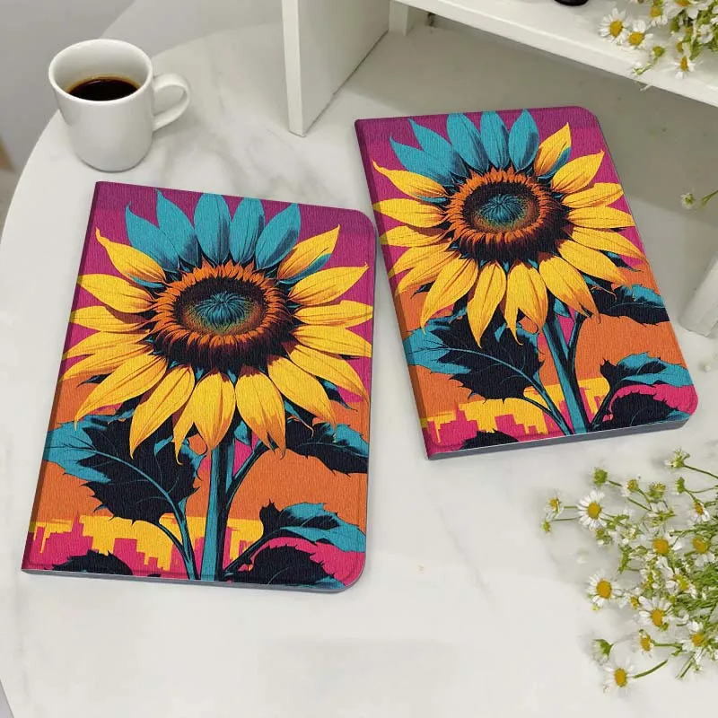 

Sunflower Plant Illustration For Honor MediaPad MatePad 6 7 X8 M5 M6 V6 V7 T5 T10 T10s 10 11 SE C5e X8a Pro Lite Tablet Case