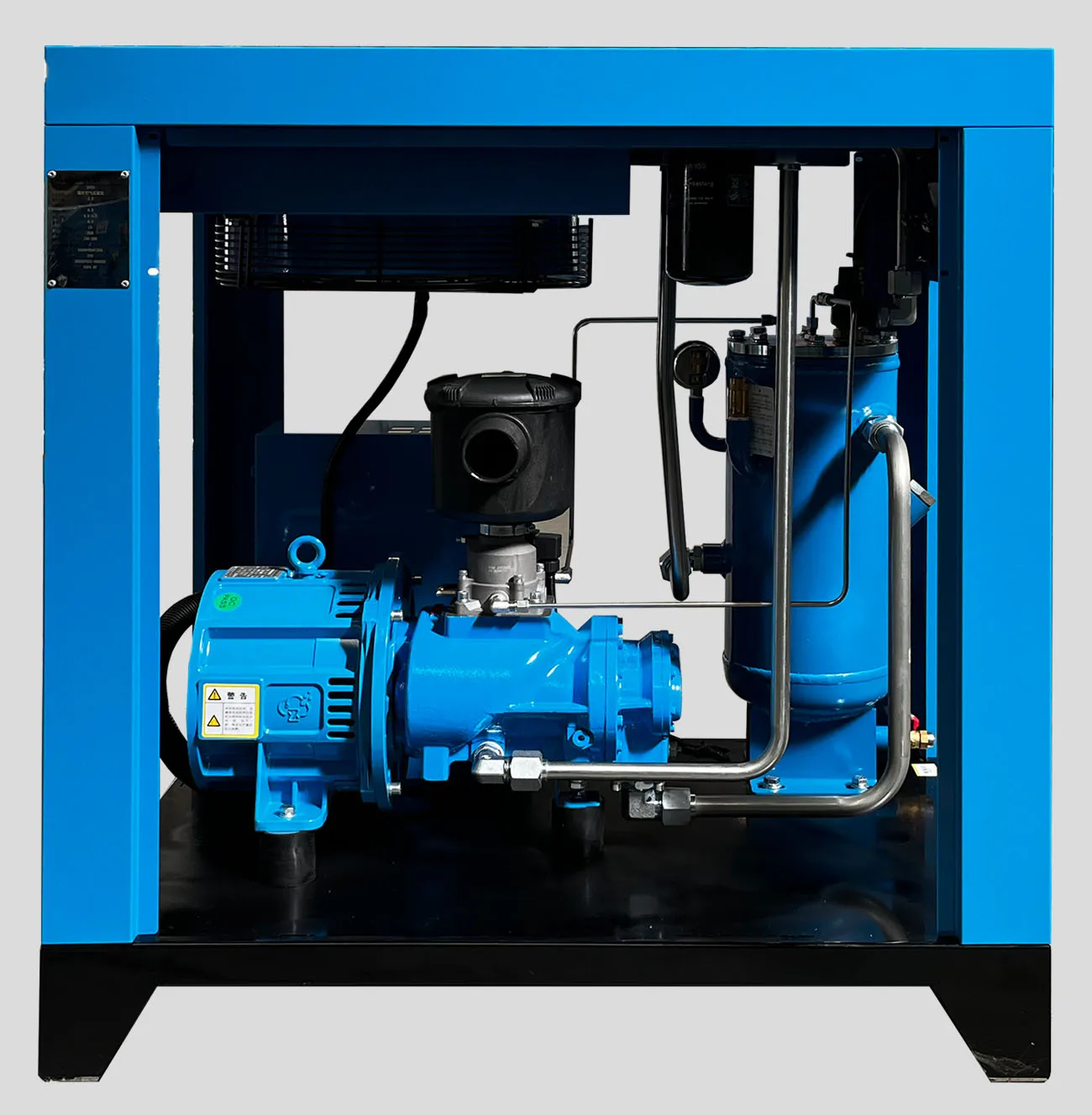 Industrial Portable Rotary Screw Air Compressor 15kw/20hp Motor Air Cooled 380V AC Powered Bearing Discharge Pressure 0.6 0.8