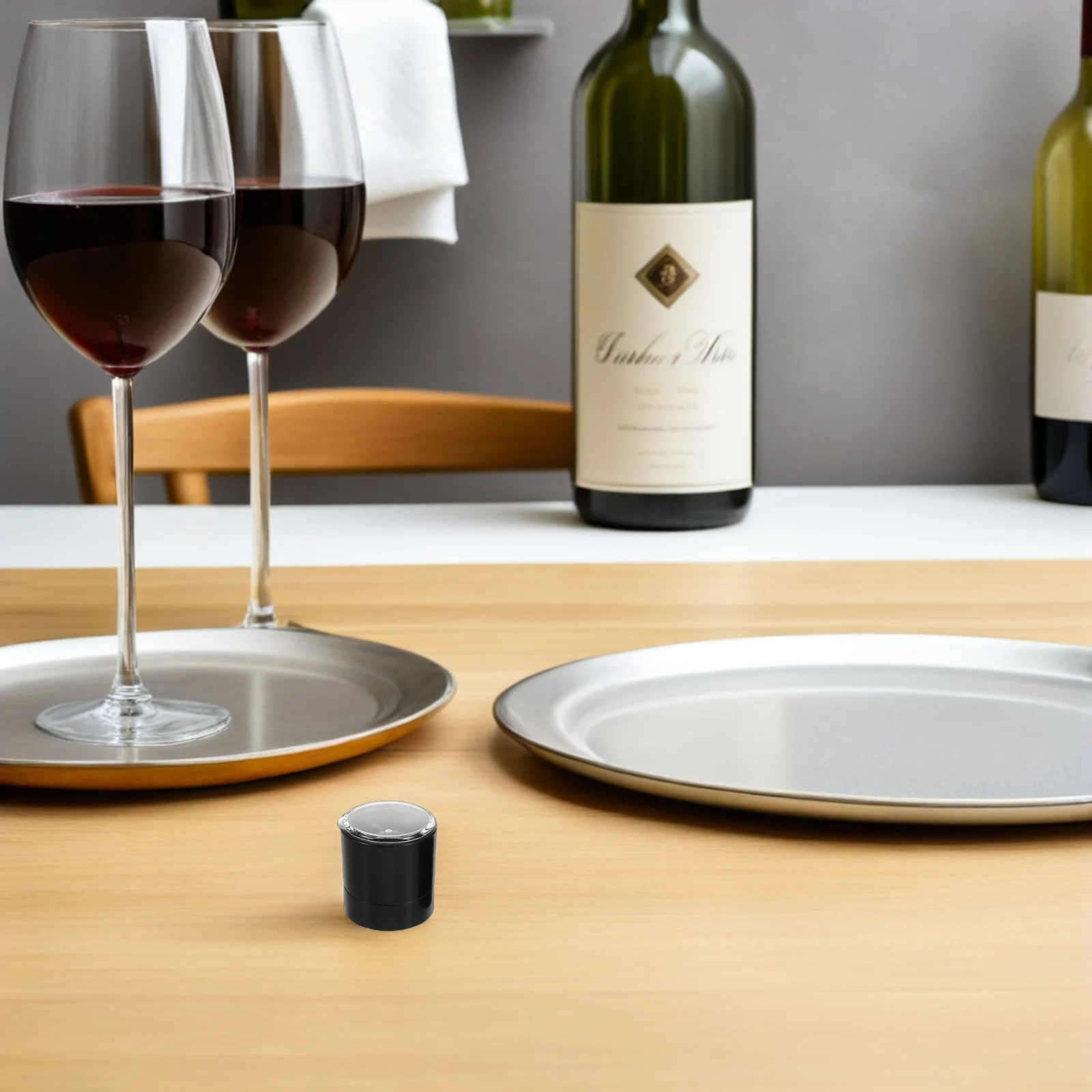 

4Pcs Kitchen Grinder Top Covers - Manual Salt Pepper Grinder Caps with Adjustable Grind Control - Compact Freshness-Preserving