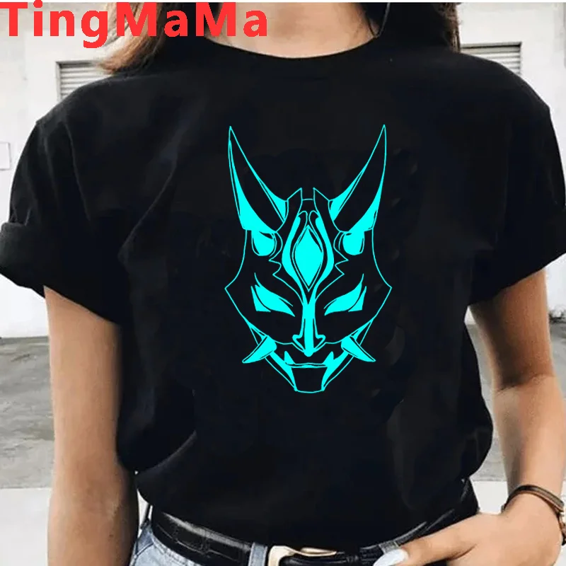 Genshin Impact Hu Tao Xiao Kaedehara Kazuha top tees male white t shirt vintage graphic tees women tshirt harajuku