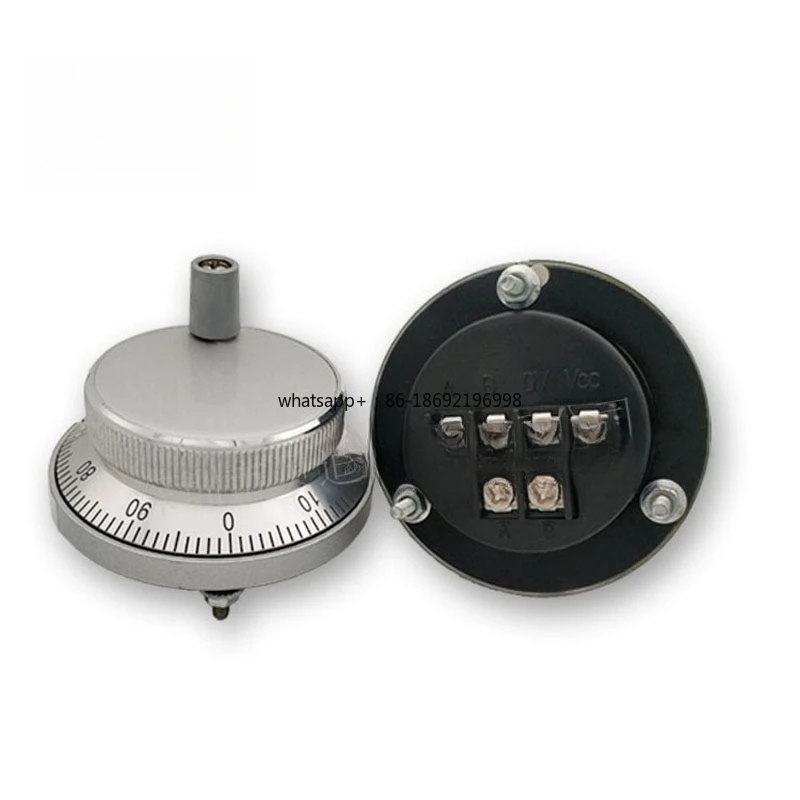 Panel HandwheelCNC Machining Center Handwheel Numerical Control Machine Tool Handwheel, Diameter 60MM Round Electronic Handwheel