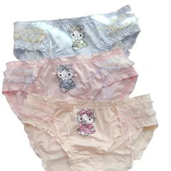 New Sanrio kt cat anime cartoon sweet cute girl sexy low waist panties hellokitty pink pure desire student loli briefs gift