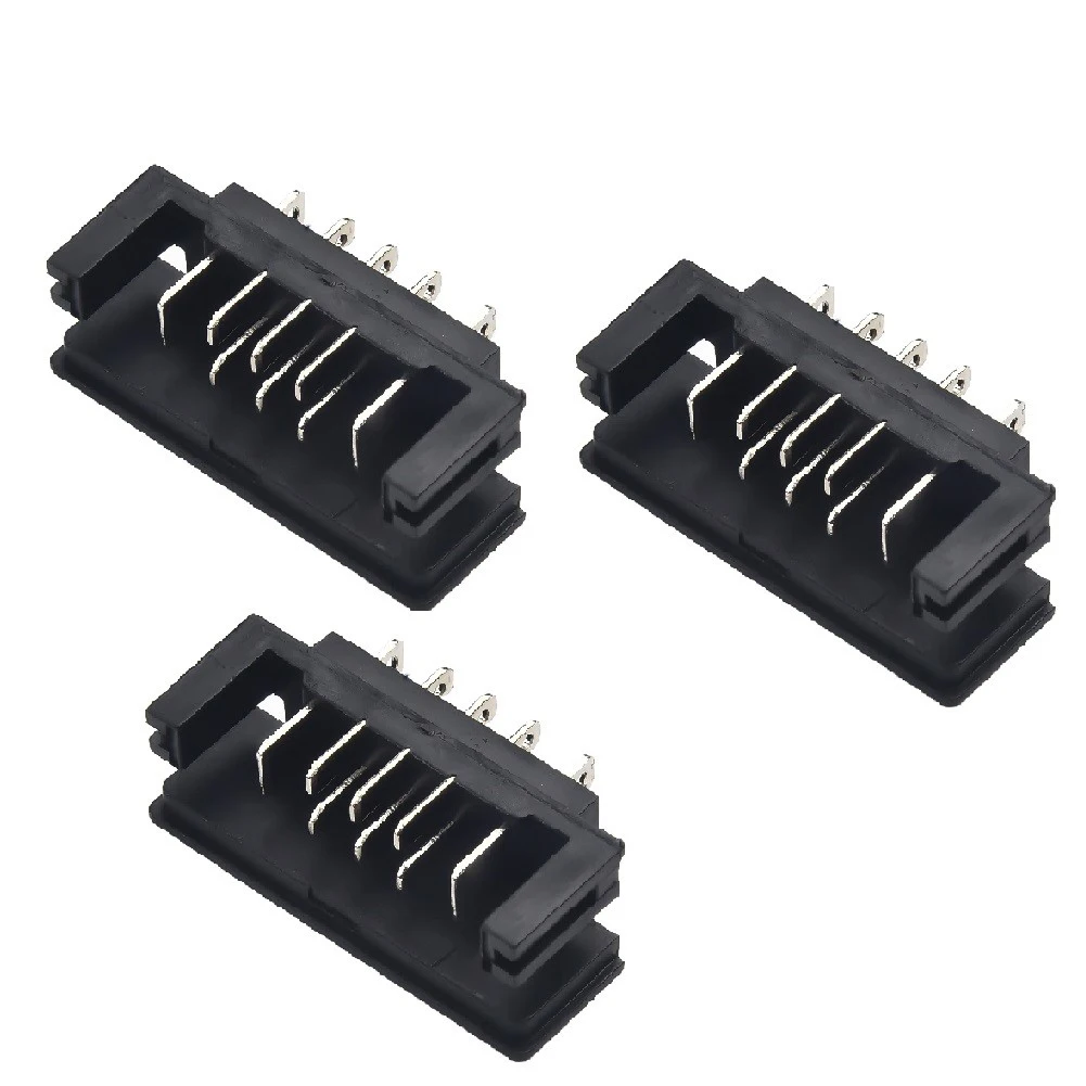 

Brand New High Quality Connector Terminal 3pcs For Charger14.4V 18V For USB Adapter Metal Plastic Silver Black Bracket