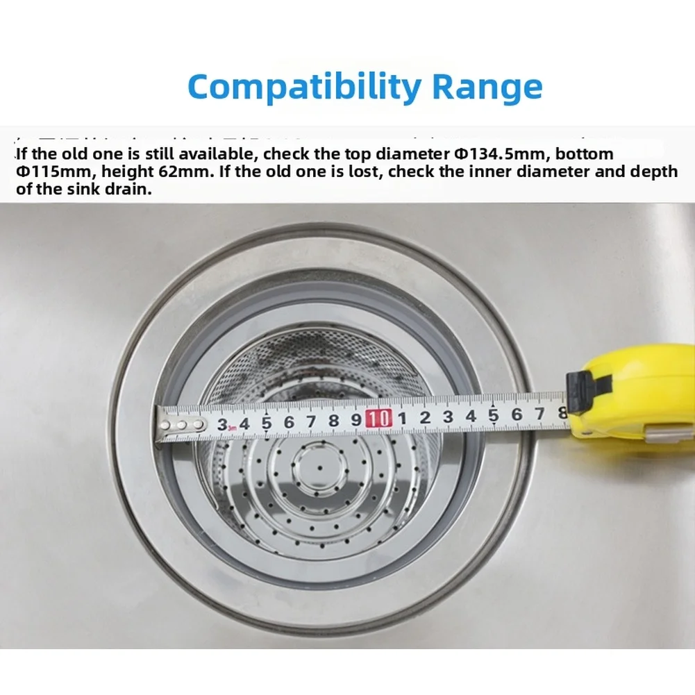 Stainless Steel Sink Basket Designed for Vegetable Rinsing with Resistant Properties and Functional Drain Hole Layout