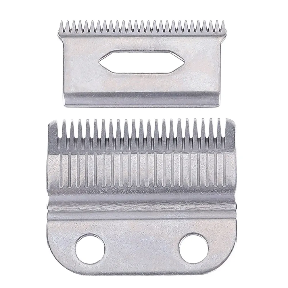 2 مجموعة الفولاذ المقاوم للصدأ مقص الشعر شفرات تفتق المتقلب استبدال رؤساء المقص الكهربائي الكربون الصلب شفرة قطع الشعر