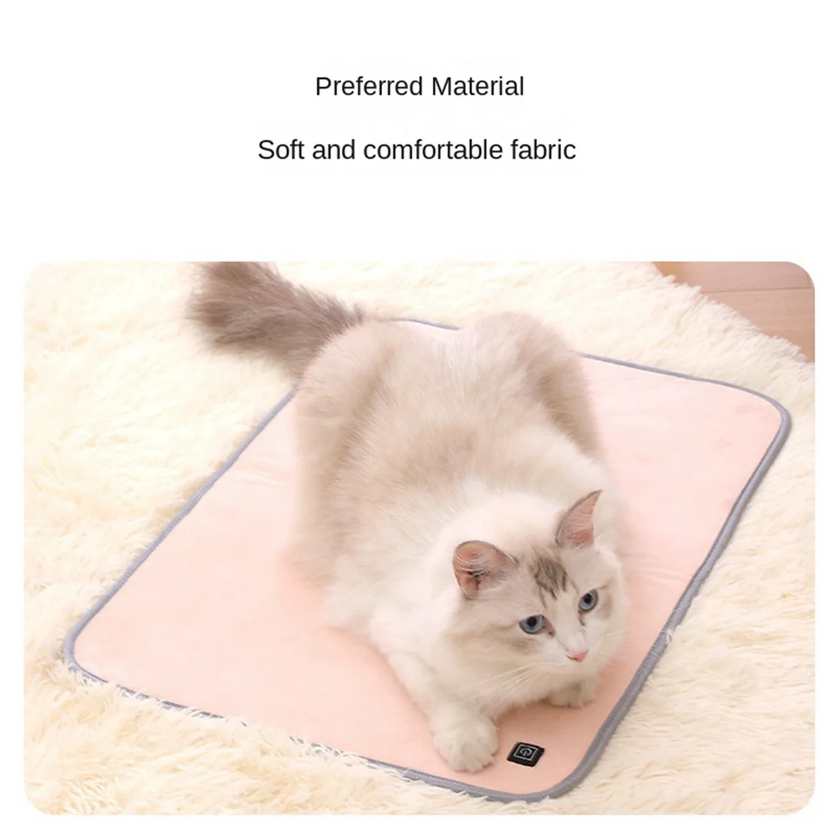 Pet Heating Pad Soft Electric Blanket Temperature Control Heater Animal Bed Warmer Heated Floor Mat