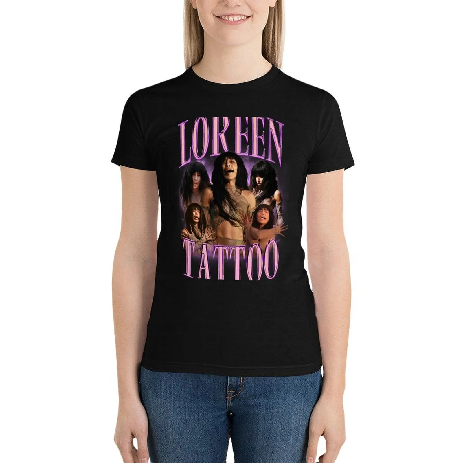 Loreen Tattoo Eurovision Song Contest Sweden 2023 Melodifestivalen Melfest T-Shirt tops graphics Women's tops