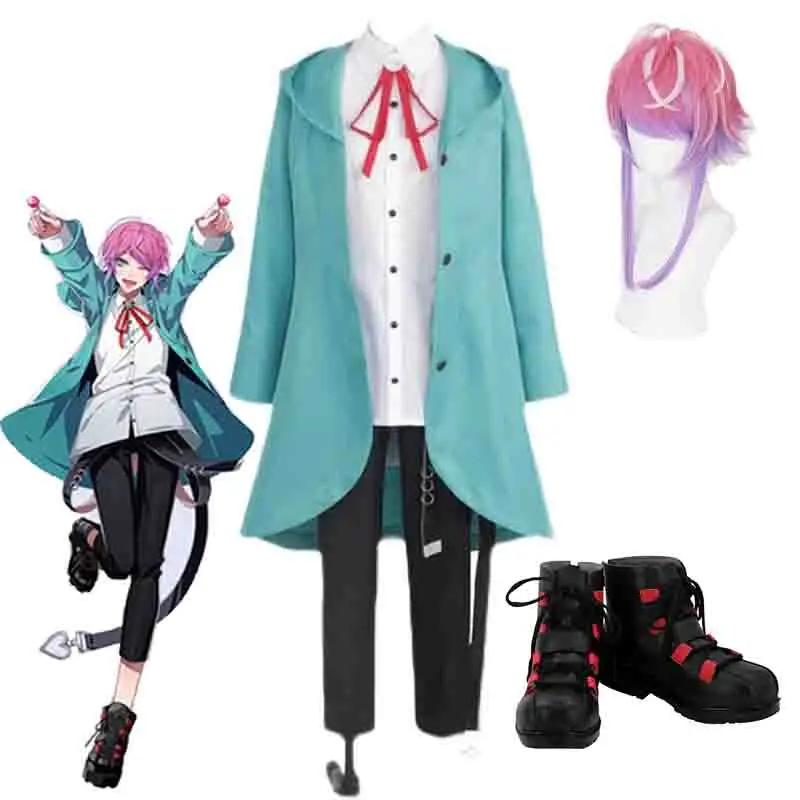 Amemura Ramuda Division Rap Battle DRB Cosplay Costume Hypnosis Microphone MC NAME Easy R Uniforms Wigs Shoes Halloween Carnival