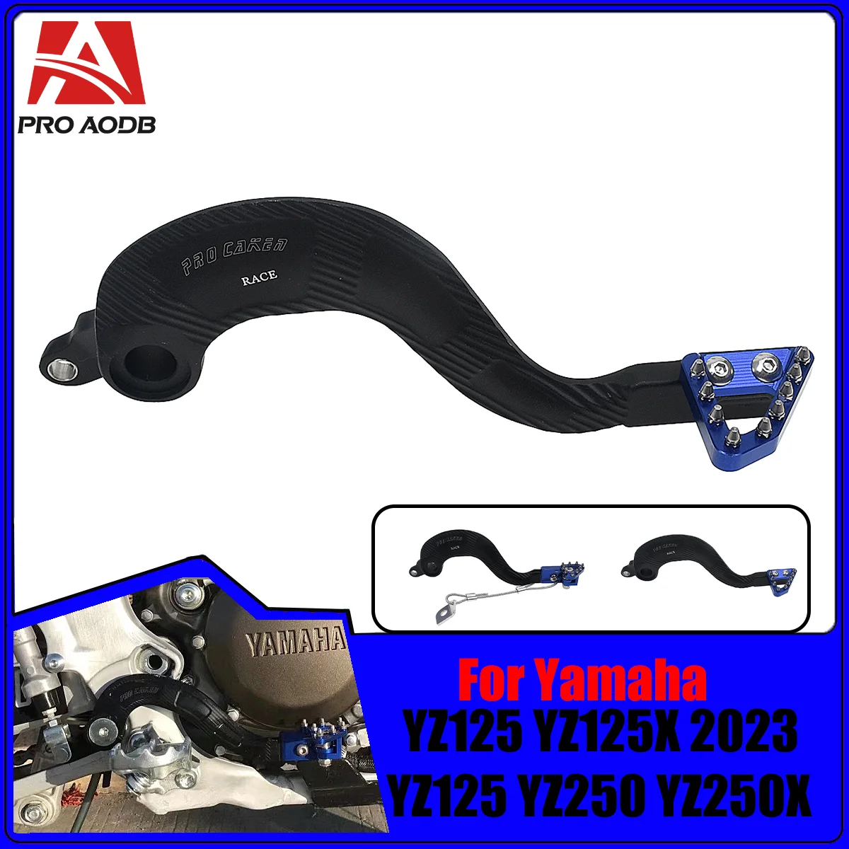 

Для Yamaha YZ250F YZ400F YZ426F YZ450F YZ125 YZ125X YZ250 YZ250X WR250F WR400F WR426F WR450F 01-2023 Рычаг заднего тормоза с ЧПУ