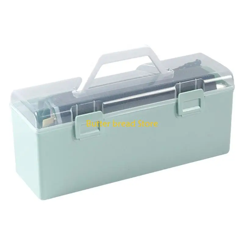 

W89C Ящик для хранения кистей Контейнер для кистей для каллиграфии Пластиковые держатели для кистей Длинный футляр для кистей