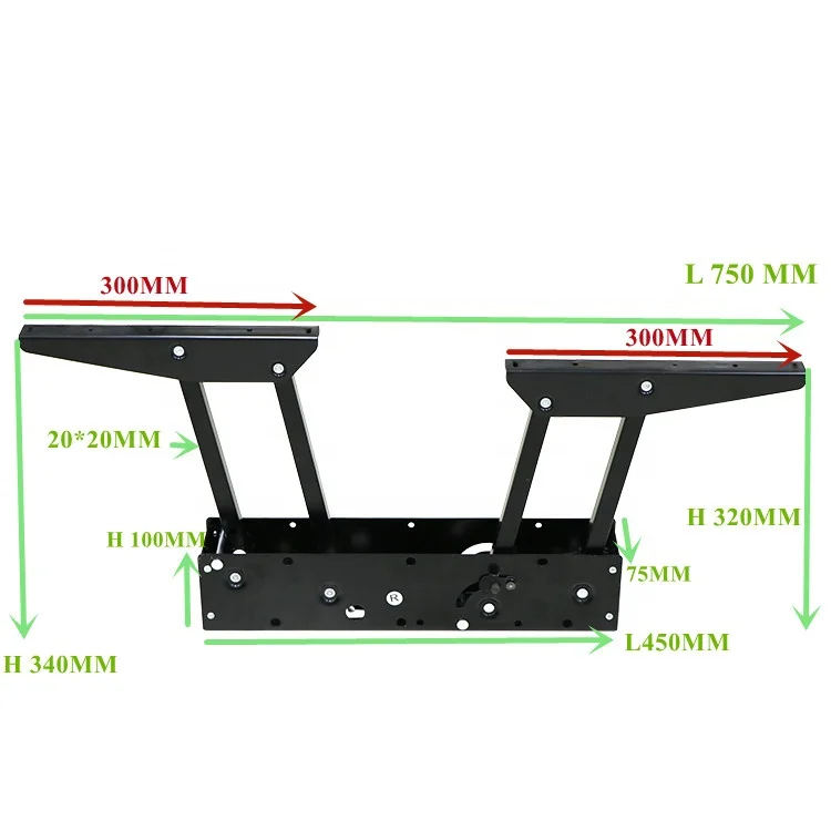 Manufacturer Metal Lift Top Storage Coffee Table Small Mechanical Lifting Mechanisms