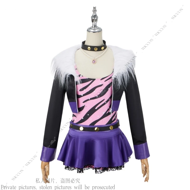 Clawdeen Wolf Anime Monster Costume Cos Costume Wig Female Little Devil Cute Cosplay Halloween Costumes Outfit Clawdeen Wolf