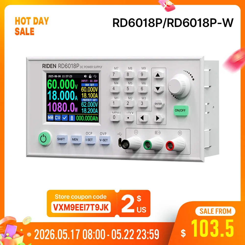 RDRD6018P60V18A5DigitDisplayDCAdjustableStepDownVoltageRegulatedPowerSupplyBuckConverterLaptopRepair&1200WPSU-AliExpress1420